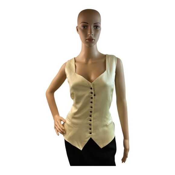 Dana Buchman Women’s Vintage CAFE RUSSE    Ivory And Black Dress .Size 12. - Picture 2 of 15